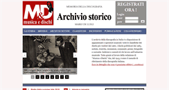 Desktop Screenshot of musicaedischi.it